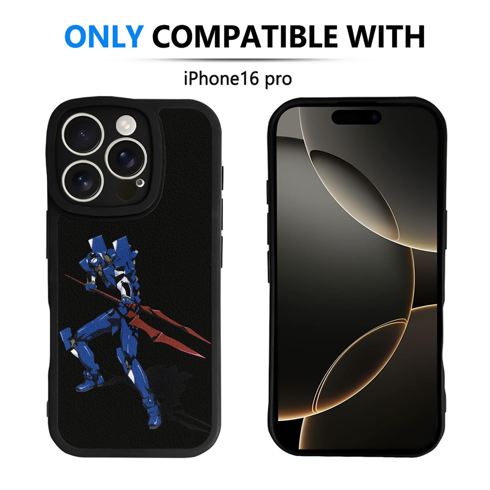 （画像用） EVA 新世紀エヴァンゲリオン 【iPhone 16シリーズ対応】シリコンスマホケース（レザー調） 材質：シリコン